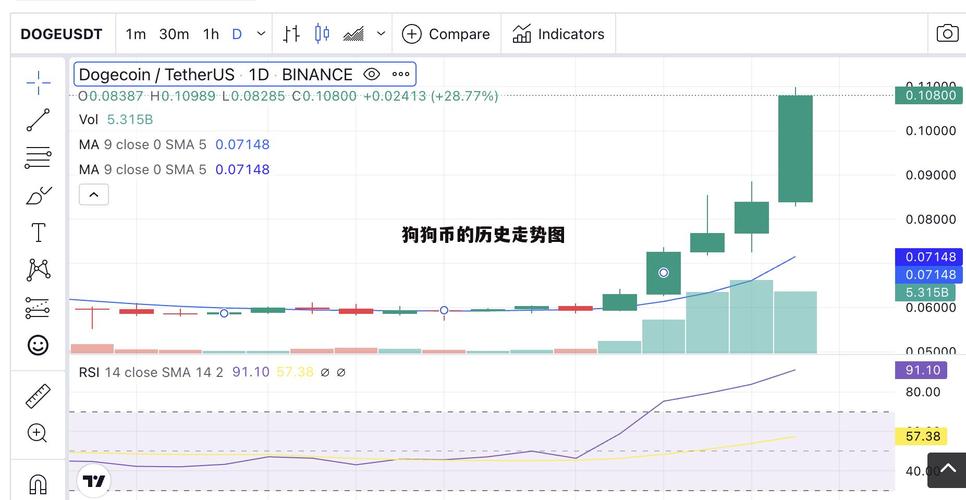 狗狗币行情走势图,狗狗币历史行情走势图