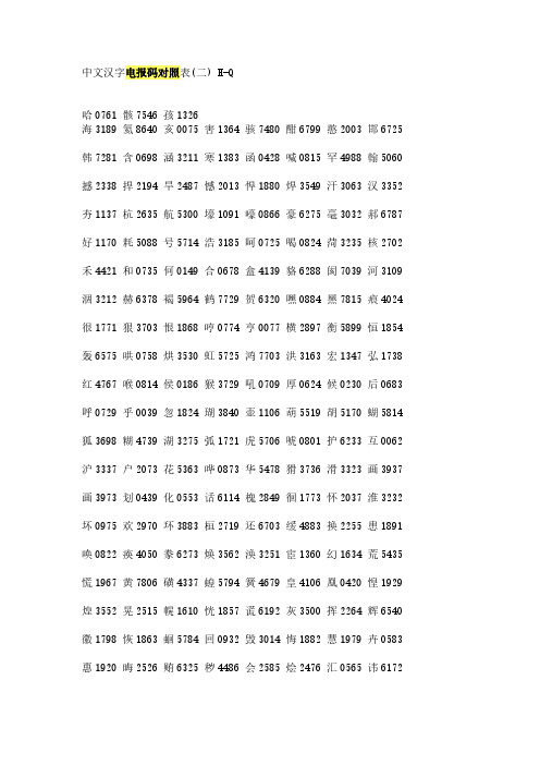 电报密码对照表-电报密码对照表2906