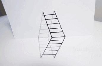 立体梯子图画_立体画入门 简单 教程梯子
