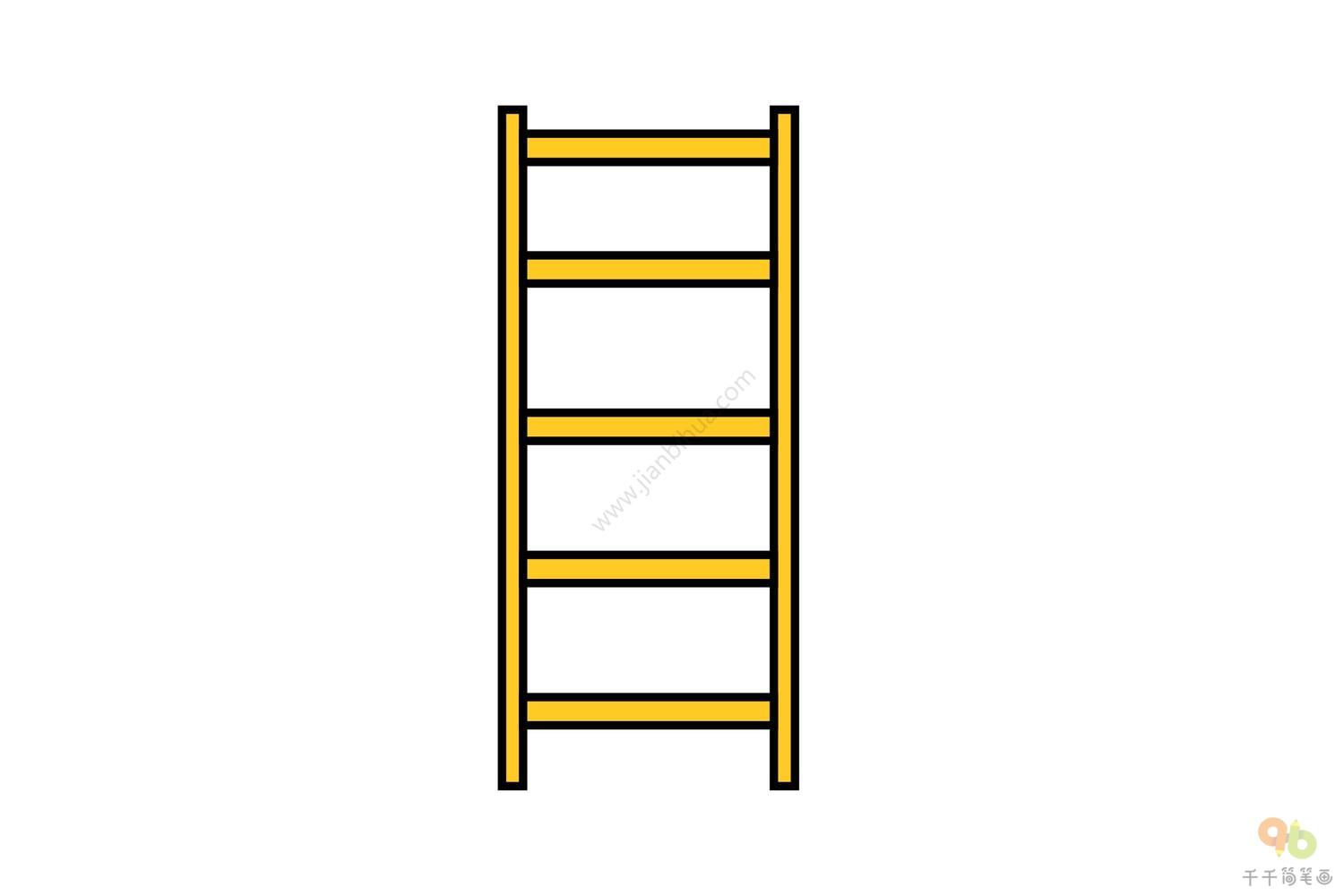 梯子图片卡通图片大全简笔画_梯子图片卡通图片大全简笔画彩色