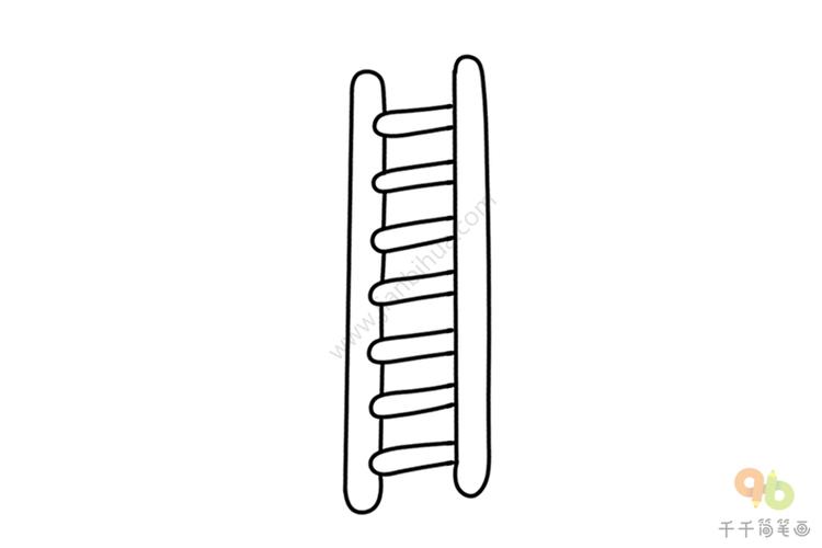 简笔画爬树梯子图片_简笔画爬树梯子图片可爱