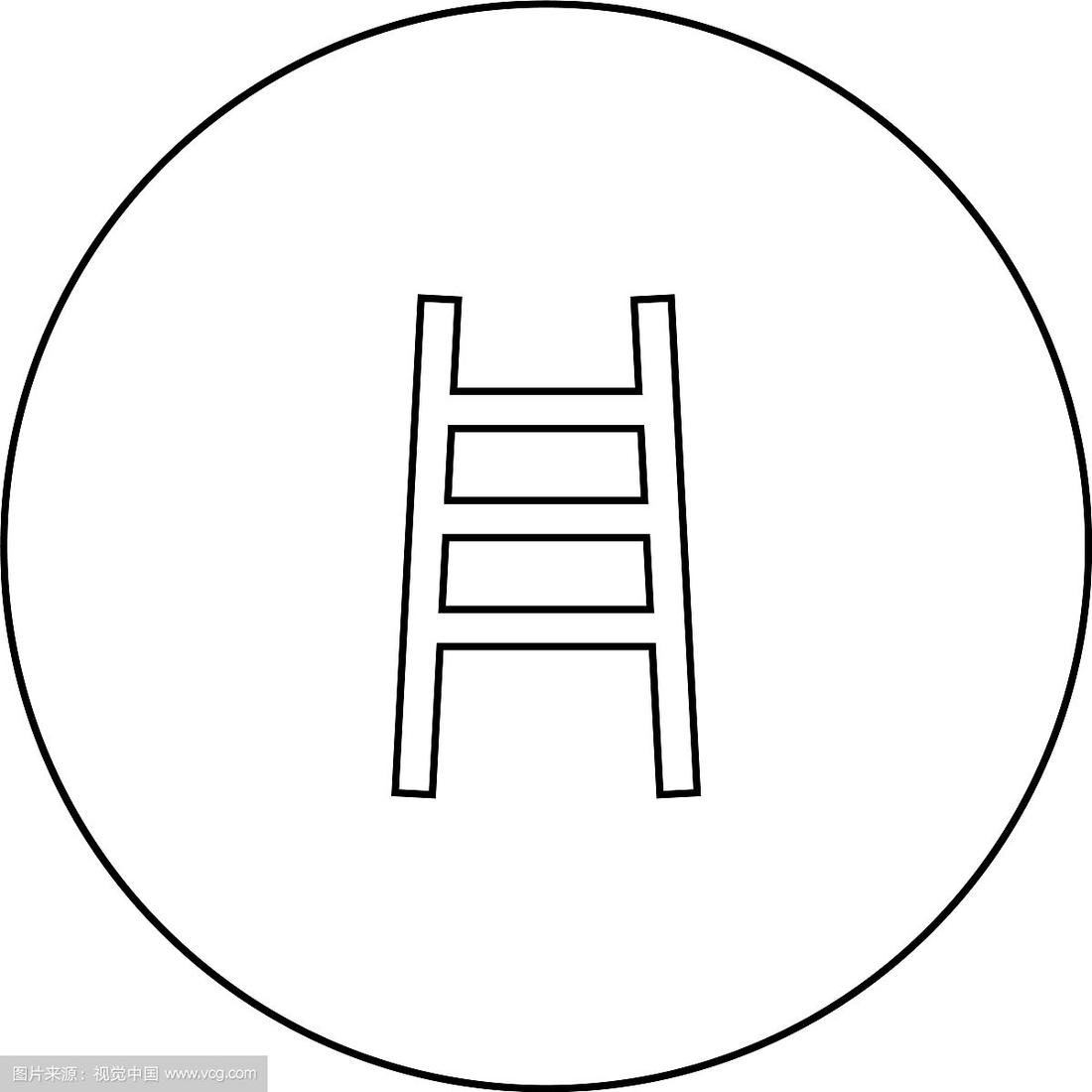 简笔画梯子的画法图片大全_简笔画梯子的画法图片大全集