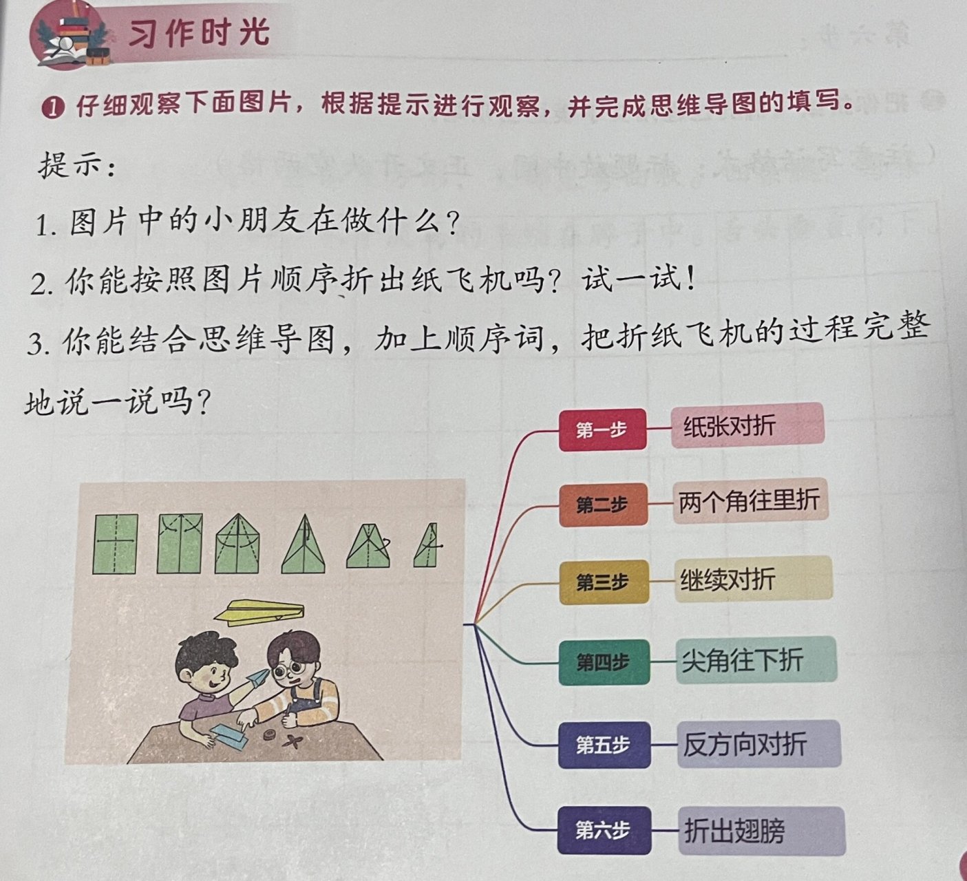 纸飞机的折叠方法写话_纸飞机的简单折叠方法写30个字